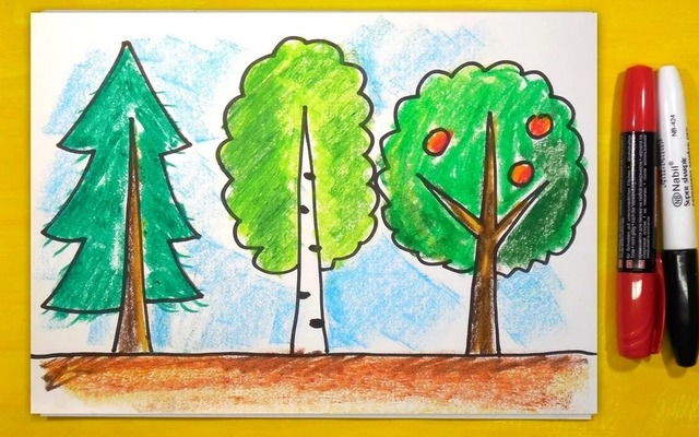 Психологический тест для детей «Нарисуй дерево»