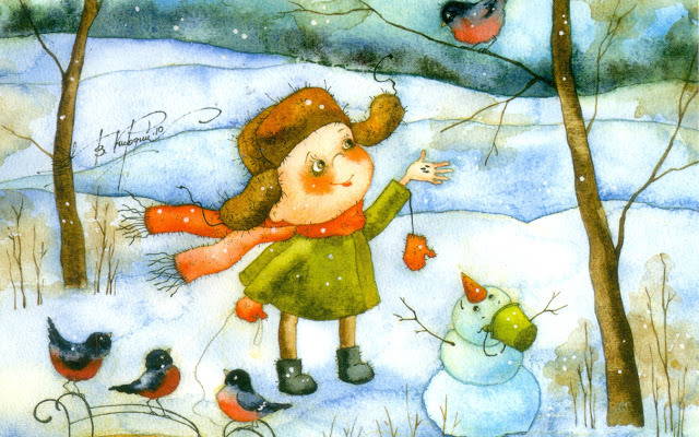 На дворе белым-бело! — детские стихи про зиму (много!)